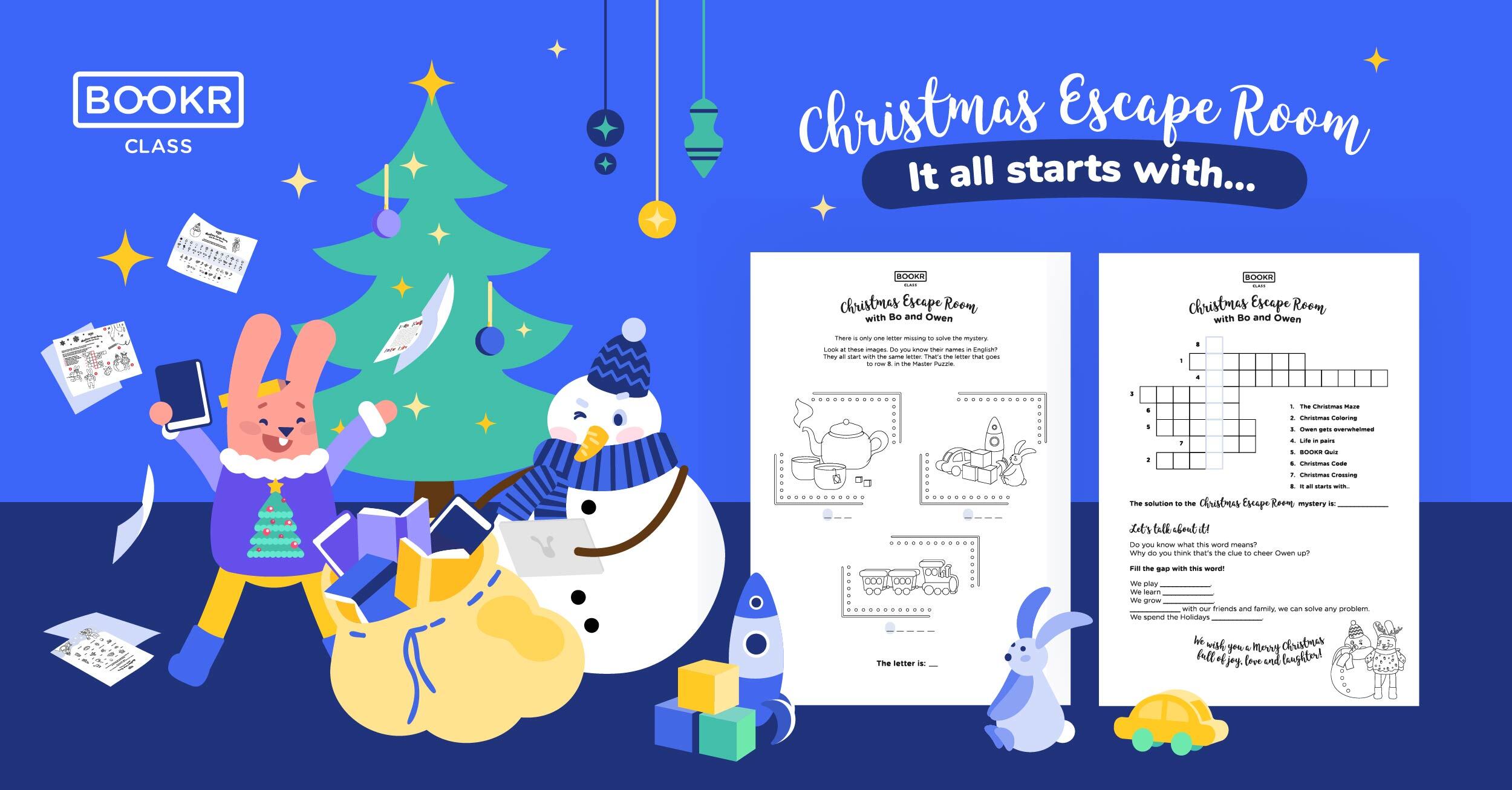 christmas escape room worksheets