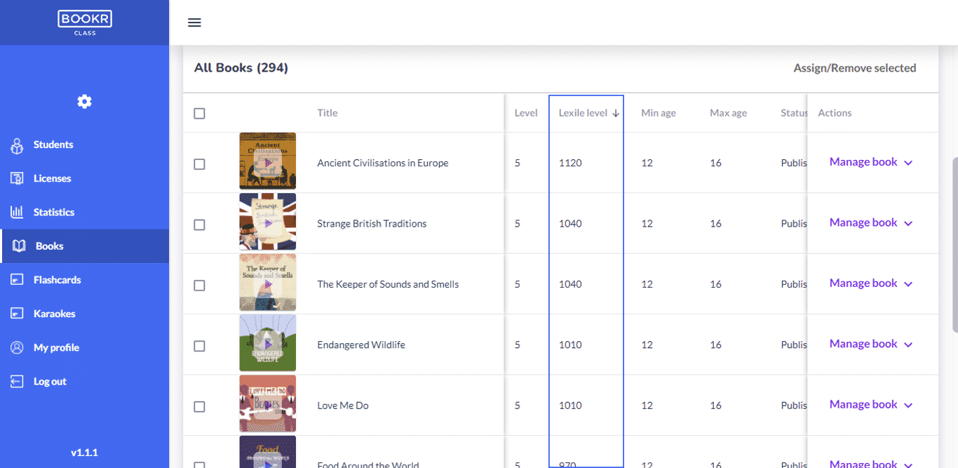 bookr-class-lexile-level